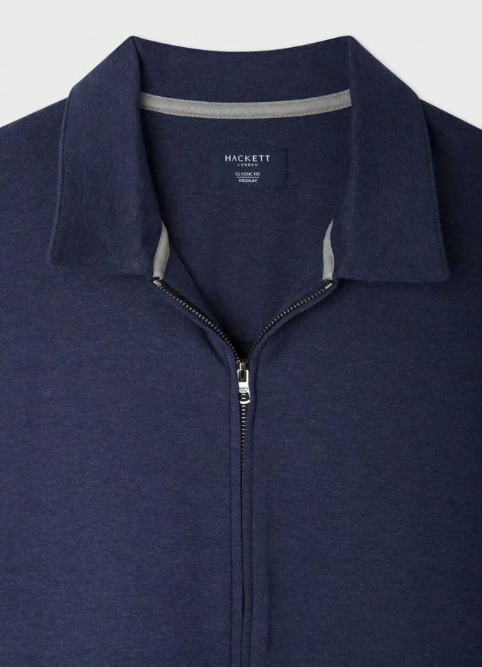 Men Sweatshirts Hackett London Classic Fit Sport Jacket Navy