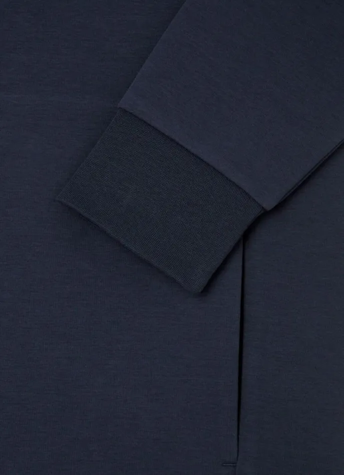Men Sweatshirts Hackett London FullZip Track Top Navy