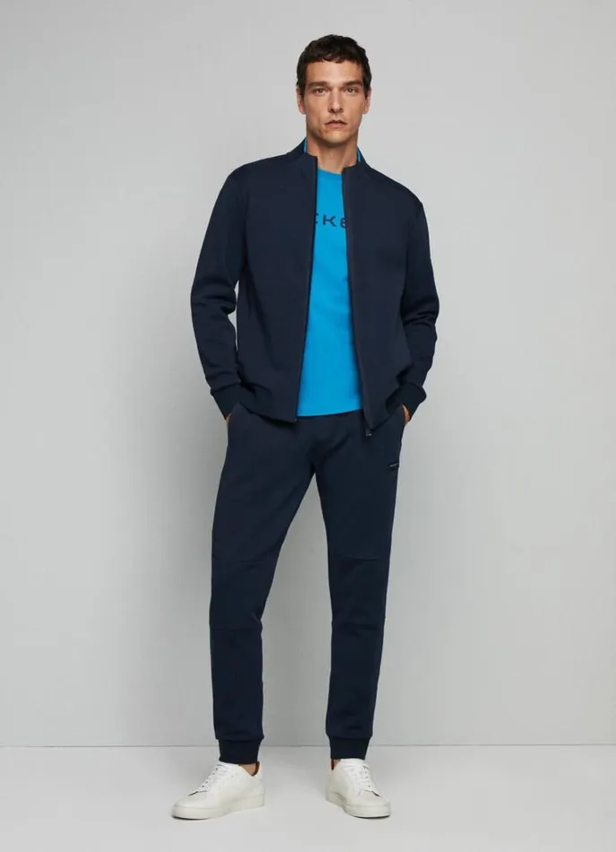Men Sweatshirts Hackett London FullZip Track Top Navy