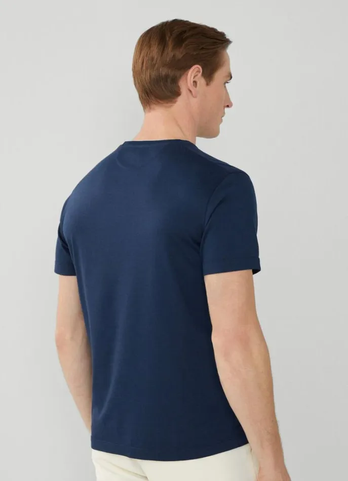 Men Tshirts Hackett London Filafil TShirt Navy