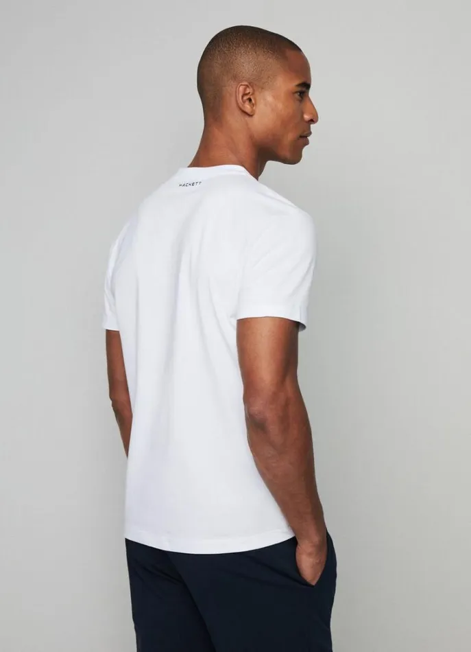 Men Tshirts Hackett London Hackett Sport Classic Fit TShirt White
