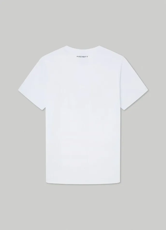 Men Tshirts Hackett London Hackett Sport Classic Fit TShirt White