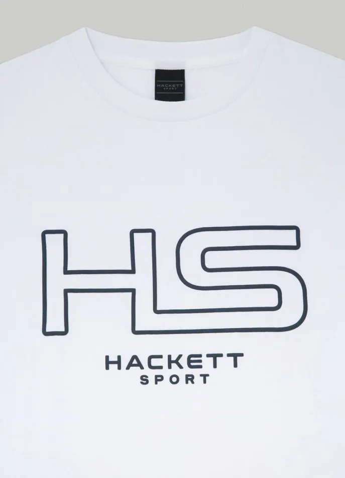 Men Tshirts Hackett London Hackett Sport Classic Fit TShirt White
