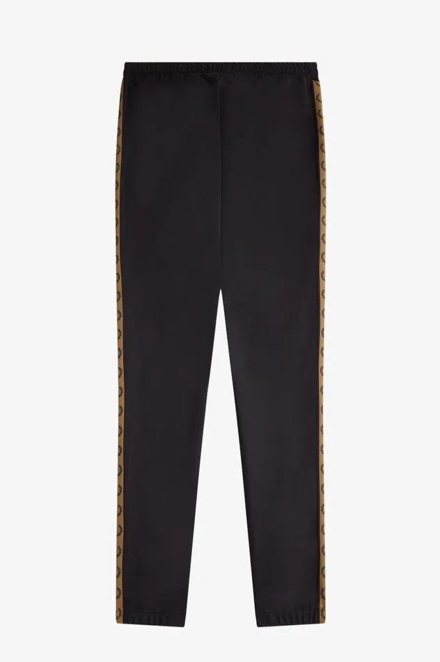 Men Taped Track Pants Blackshaded Stone Fred Perry Tracksuits