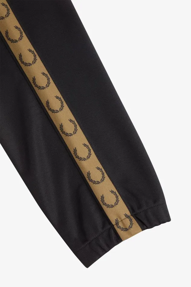 Men Taped Track Pants Blackshaded Stone Fred Perry Tracksuits