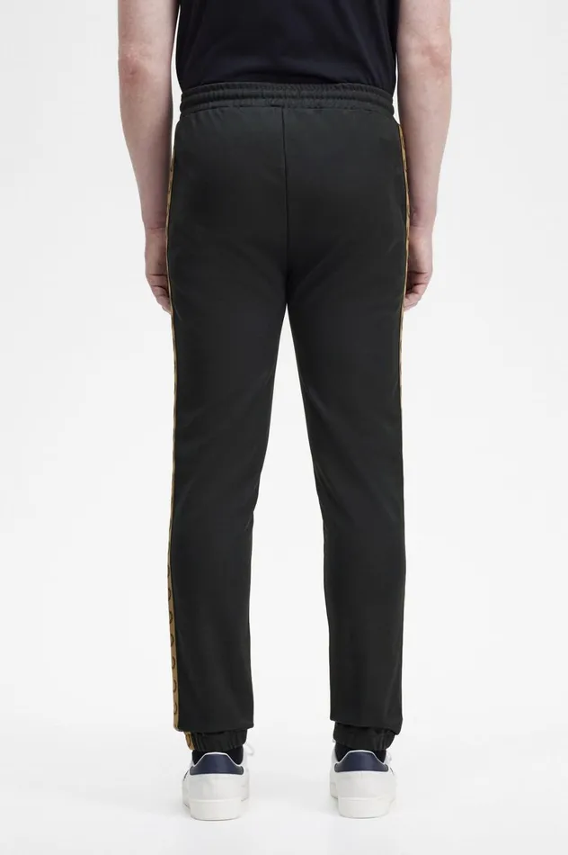 Men Taped Track Pants Blackshaded Stone Fred Perry Tracksuits