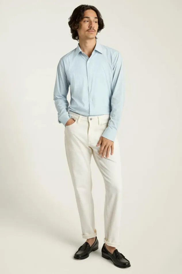 Men Tech Button Down Shirt Blue Micro Tile Geo Bonobos Business Casual Shirts
