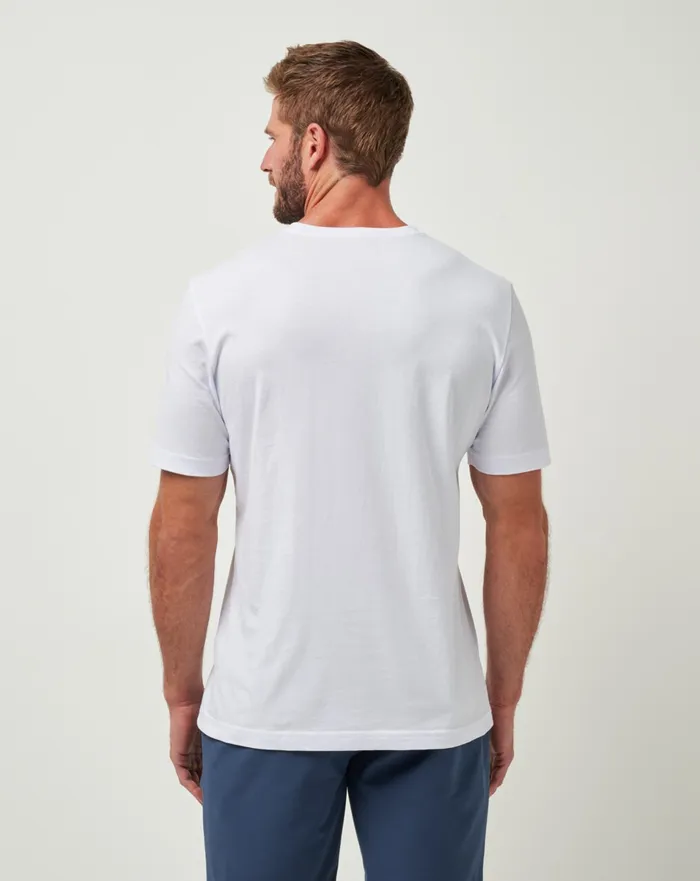 Men Tees TravisMathew ARIZONA DIAMONDBACKS STRIKE ONE TEE White