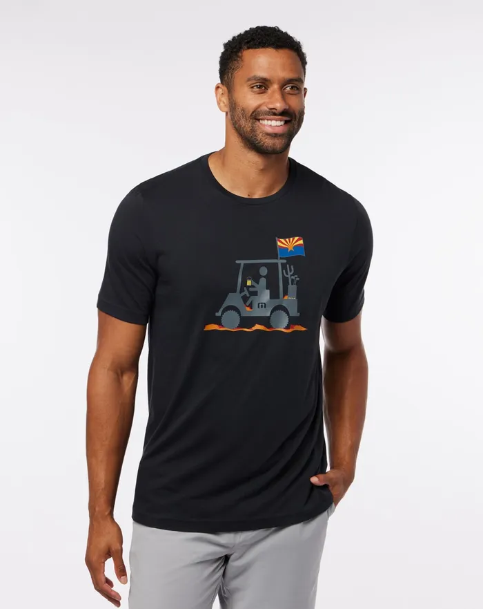 Men Tees TravisMathew MAN OF THE DESERT 20 TEE Black