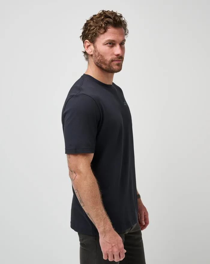 Men Tees TravisMathew NAUTICAL NINES TEE Black