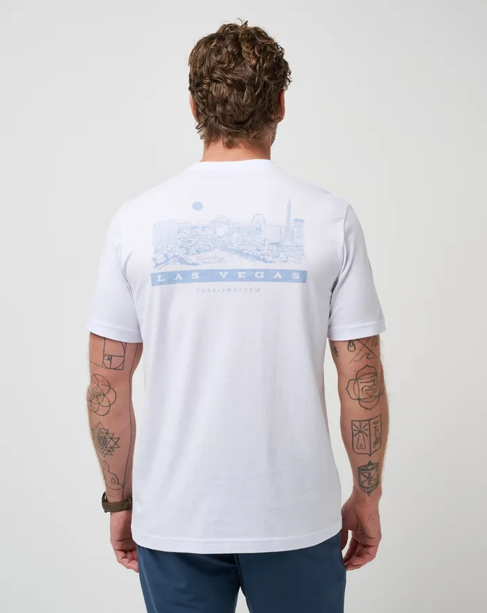 Men Tees TravisMathew SPIKED SELTZER TEE White