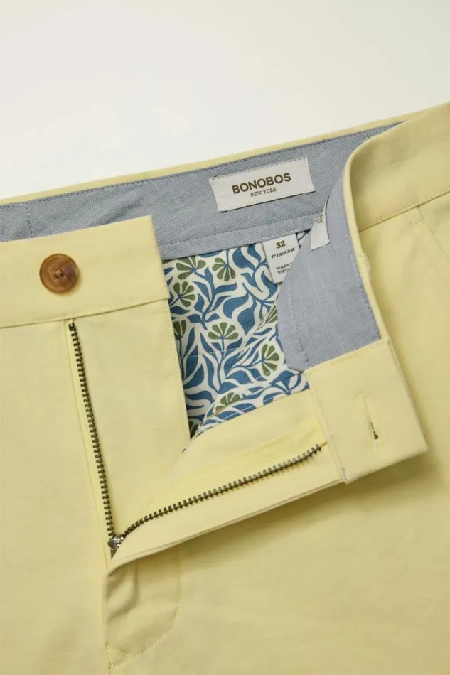 Men The Chino Short 20 Butter Yellow Bonobos Chino Shorts