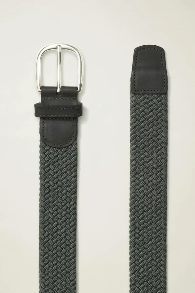 Men The Clubhouse Stretch Belt Dark Grey Bonobos Golf Belts Hats and Accessories