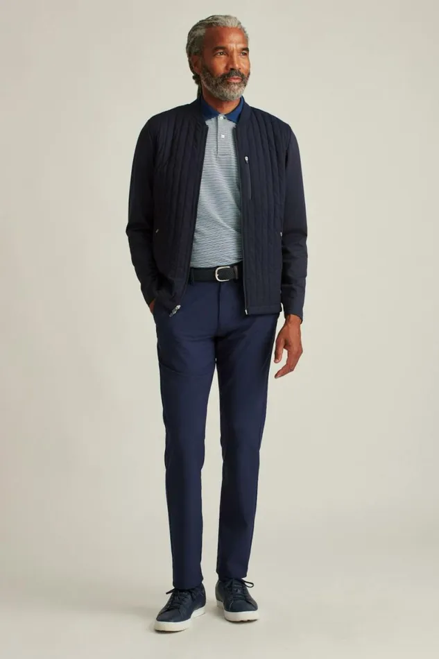 Men The Elements Jacket Navy Vertical Stripe Bonobos Jackets and Coats