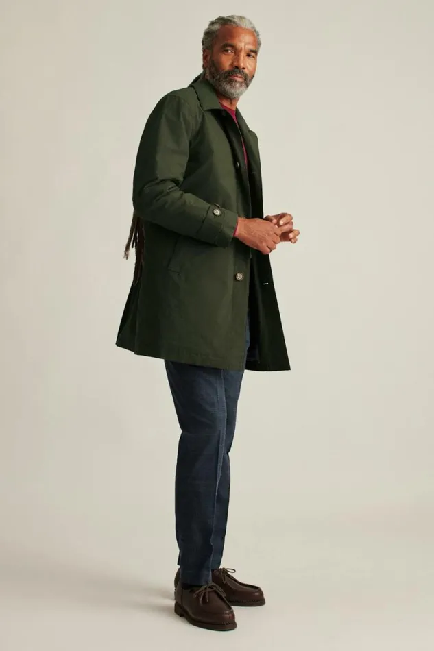 Men The Lined Mac Jacket Olive Bonobos Jackets and Coats