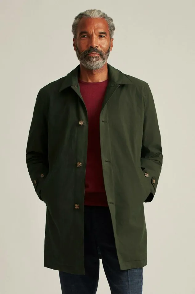 Men The Lined Mac Jacket Olive Bonobos Jackets and Coats