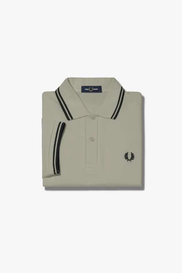 Men The ShirtM3600 Light Oysterblack Fred Perry The Fred Perry Shirt