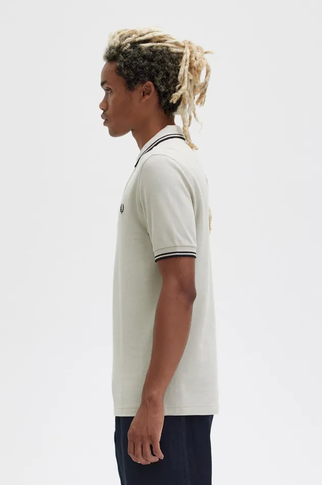 Men The ShirtM3600 Light Oysterblack Fred Perry The Fred Perry Shirt