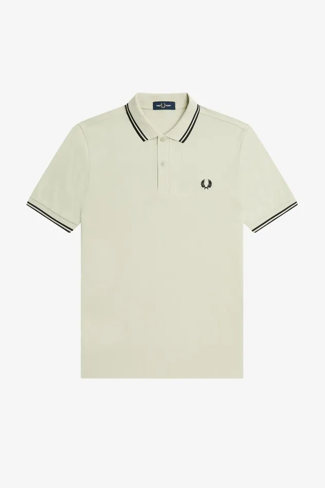 Men The ShirtM3600 Light Oysterblack Fred Perry The Fred Perry Shirt