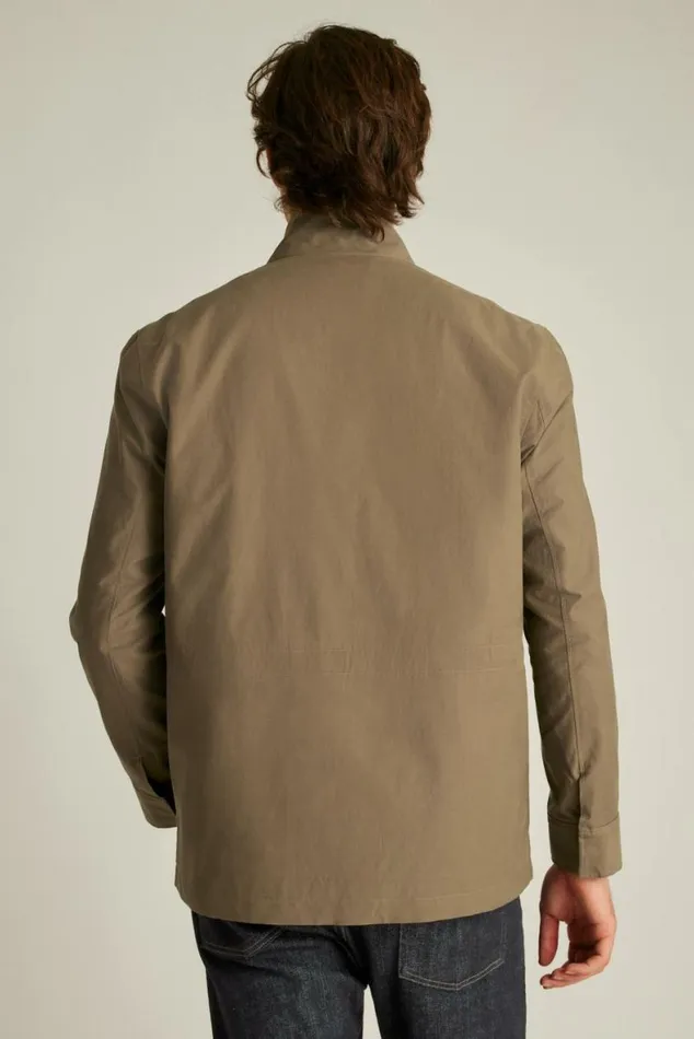 Men The Tech Utility Jacket Mushroom Brown Bonobos Jackets and Coats