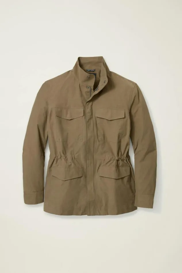 Men The Tech Utility Jacket Mushroom Brown Bonobos Jackets and Coats