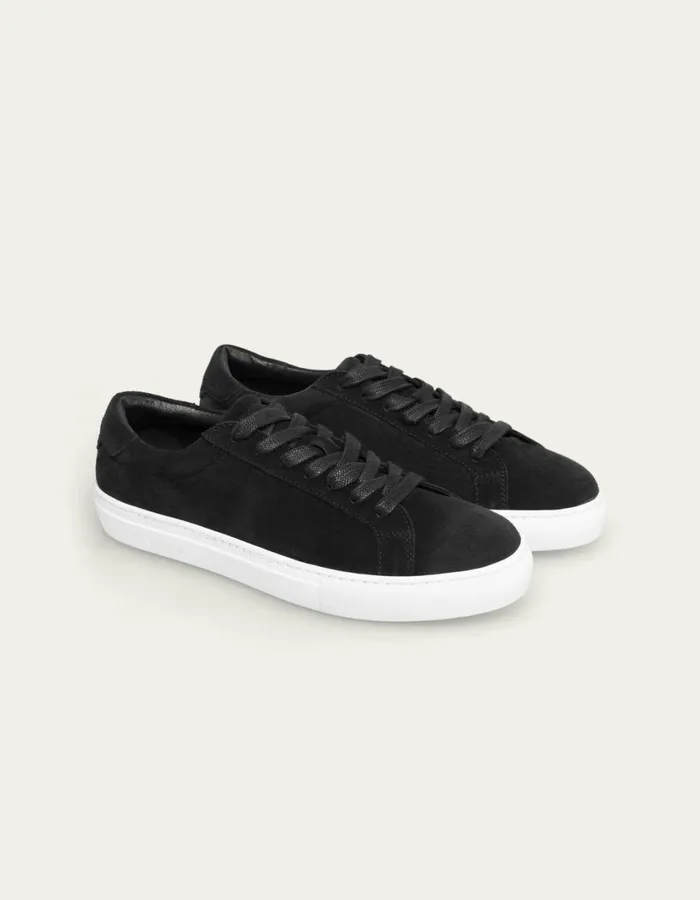 Men Theodor Suede Sneaker 8211 BlackBlack Les Deux Shoes