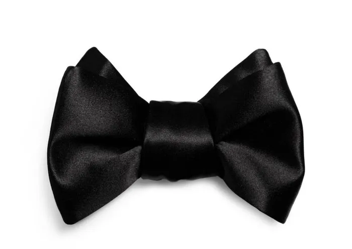 Men Ties and Bow Ties Tom Ford Satin Classic PreTied Evening Bow Tie Black