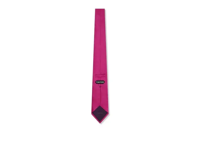 Men Ties and Bow Ties Tom Ford Solid Twill Tie Fuschia Men Ties and Bow Ties Tom Ford Solid Twill Tie Fuschia