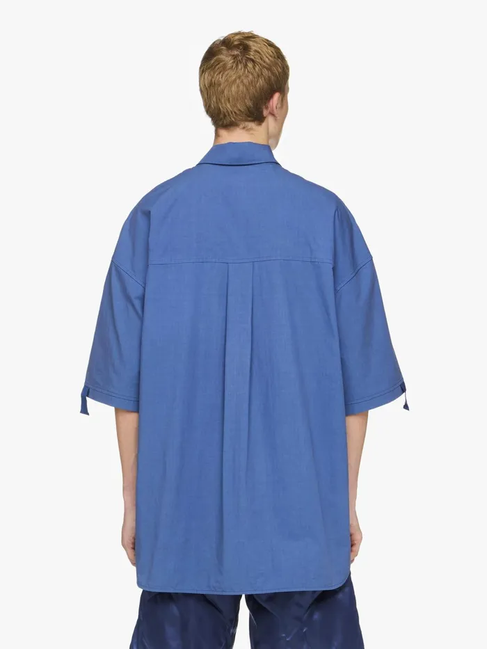 Men Tops and Shirts JW Anderson QUILTED POCKET POLO TOP Light Indigo
