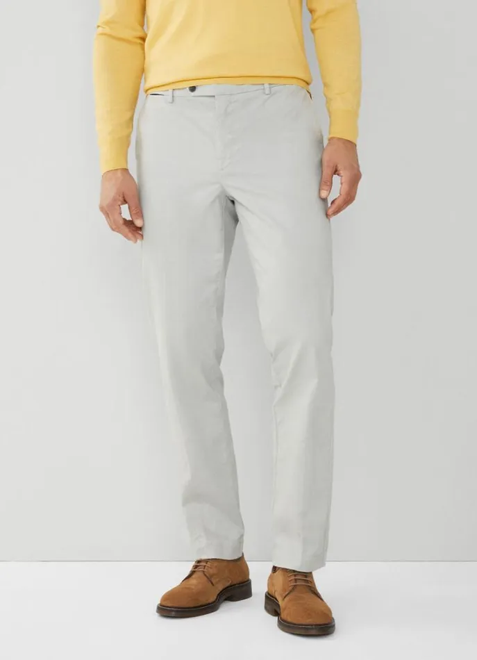 Men Trousers and Chinos Hackett London Classic Fit Sanderson Chinos Cement