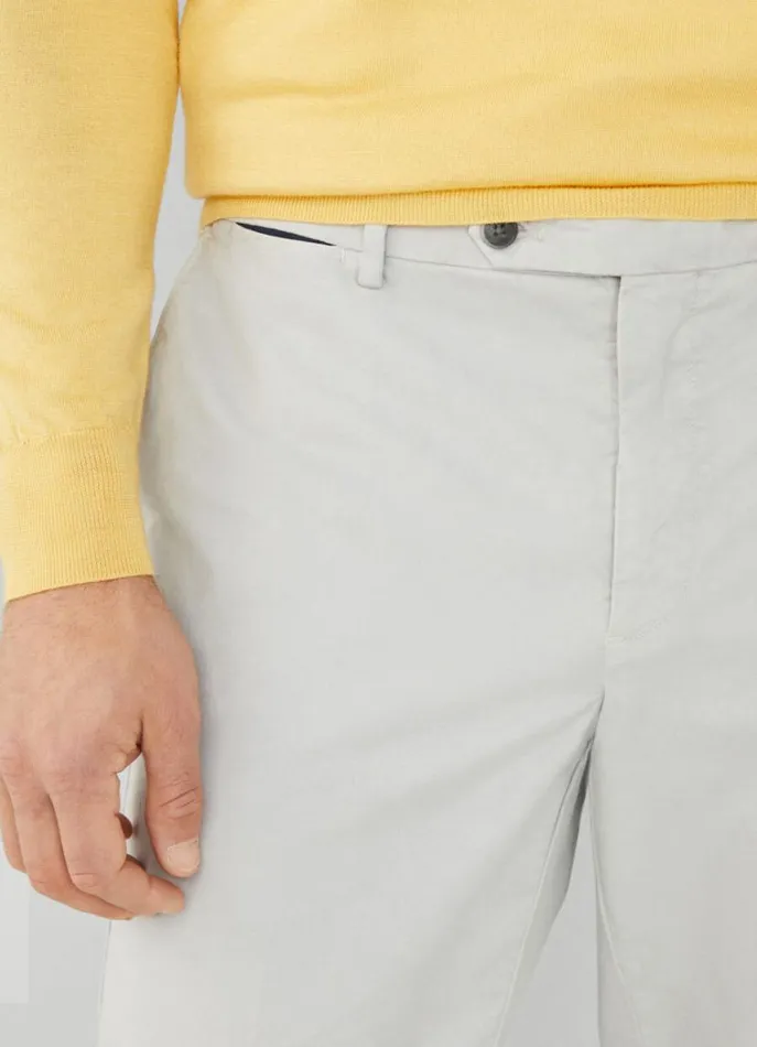 Men Trousers and Chinos Hackett London Classic Fit Sanderson Chinos Cement