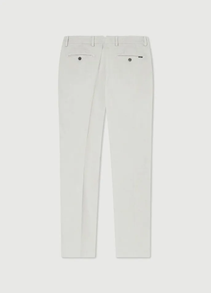 Men Trousers and Chinos Hackett London Classic Fit Sanderson Chinos Cement