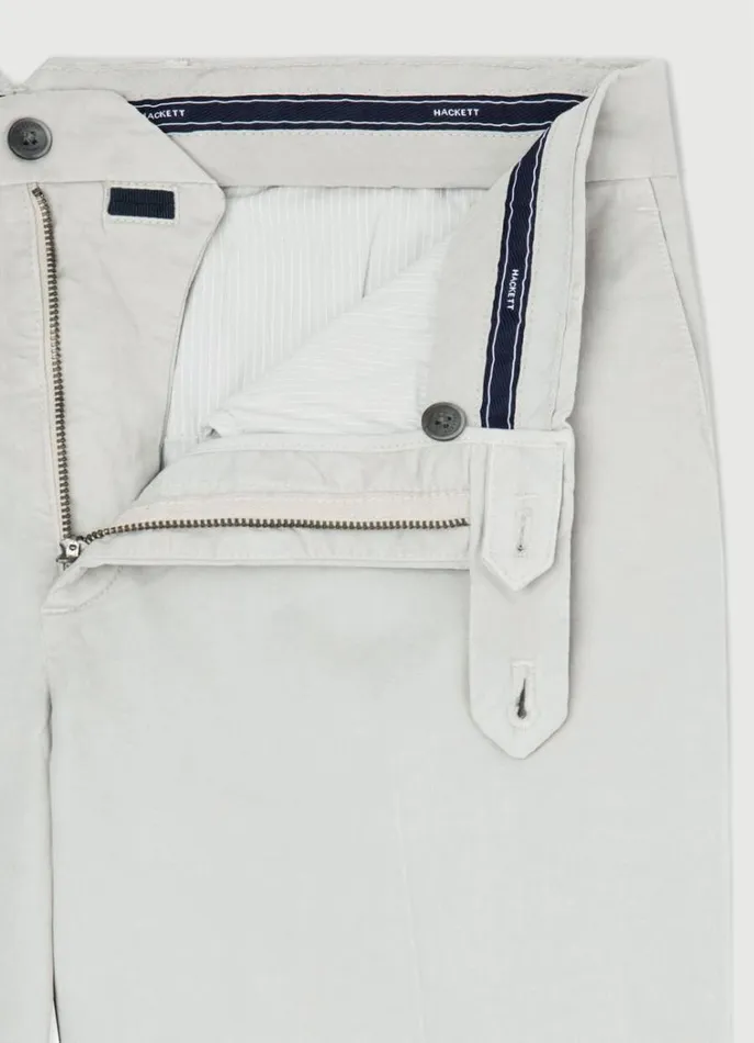 Men Trousers and Chinos Hackett London Classic Fit Sanderson Chinos Cement