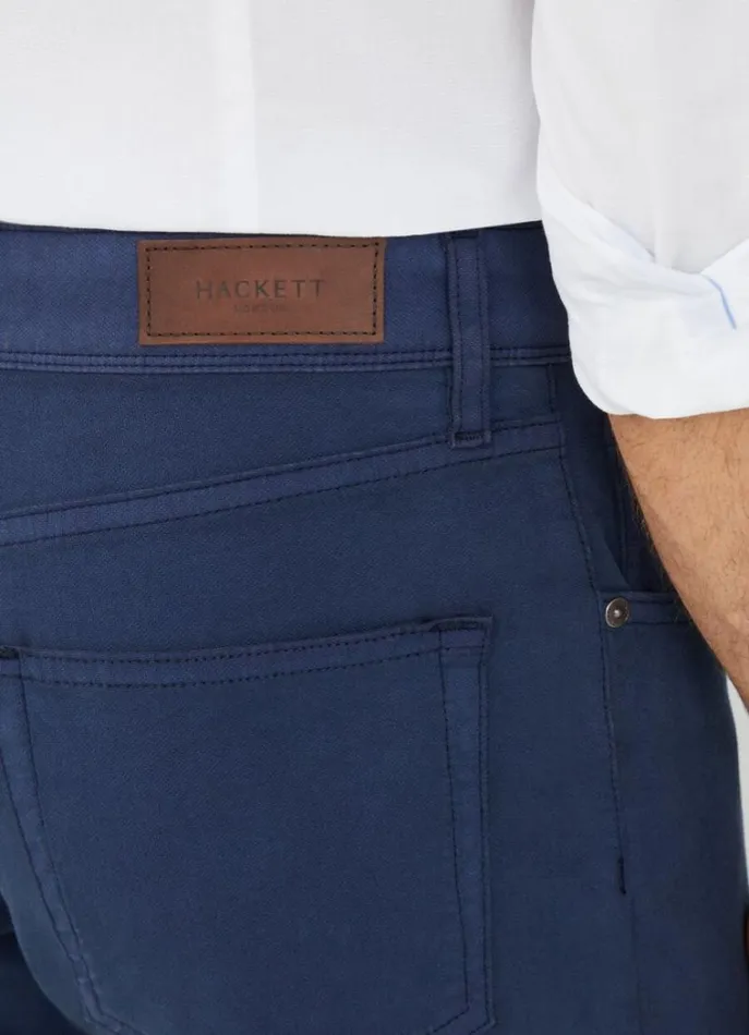 Men Trousers and Chinos Hackett London Regular Trinity Fit Trousers Navy Blazer