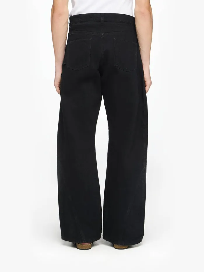 Men Trousers and Shorts JW Anderson TWISTED WORKWEAR DENIM JEANS Black Men Trousers and Shorts JW Anderson TWISTED WORKWEAR DENIM JEANS Black