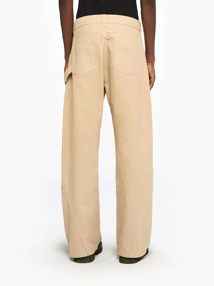 Men Trousers and Shorts JW Anderson TWISTED WORKWEAR TROUSERS Flax Men Trousers and Shorts JW Anderson TWISTED WORKWEAR TROUSERS Flax