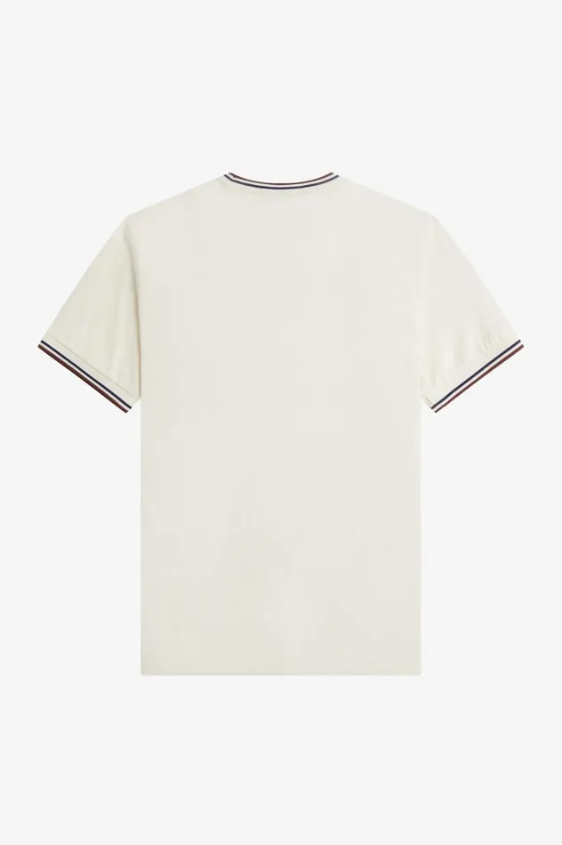 Men Twin Tipped TShirt Ecruwhisky Brown Fred Perry TShirts