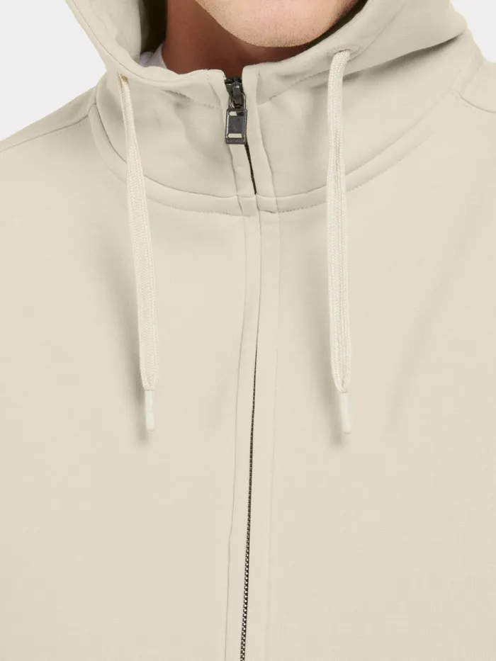 Men Ven FullZip Light Beige Didriksons Hoodies and Sweatshirts