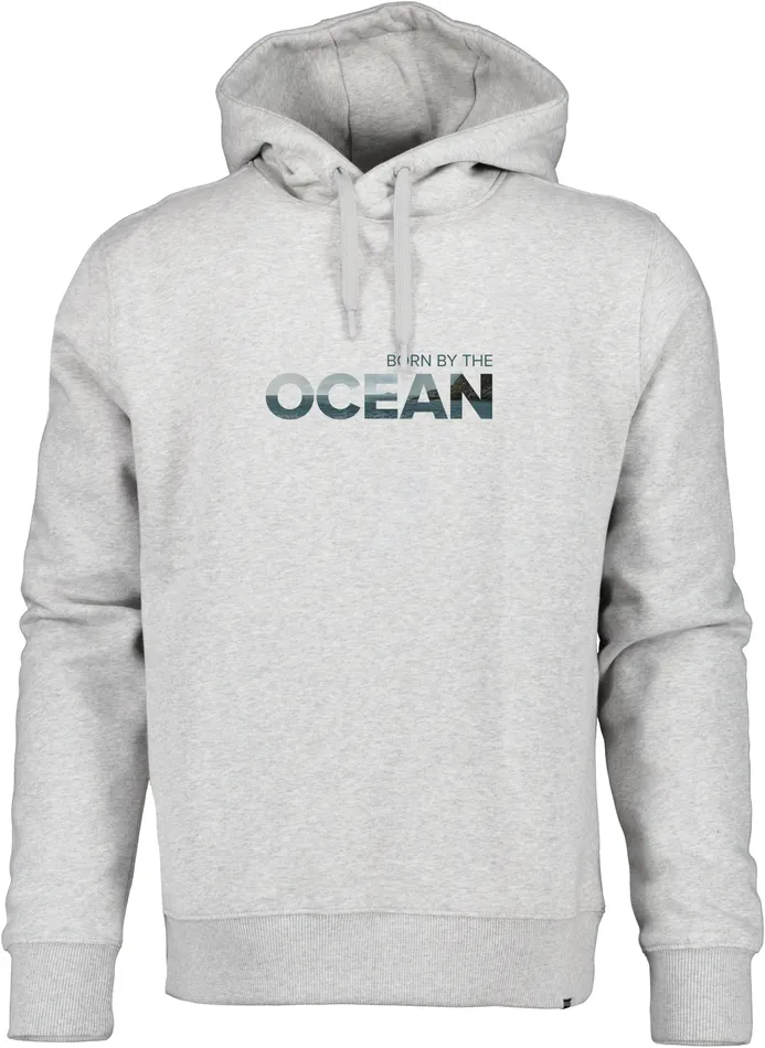 Men Ven Hoodie Ocean Aluminum Melange Didriksons Hoodies and Sweatshirts