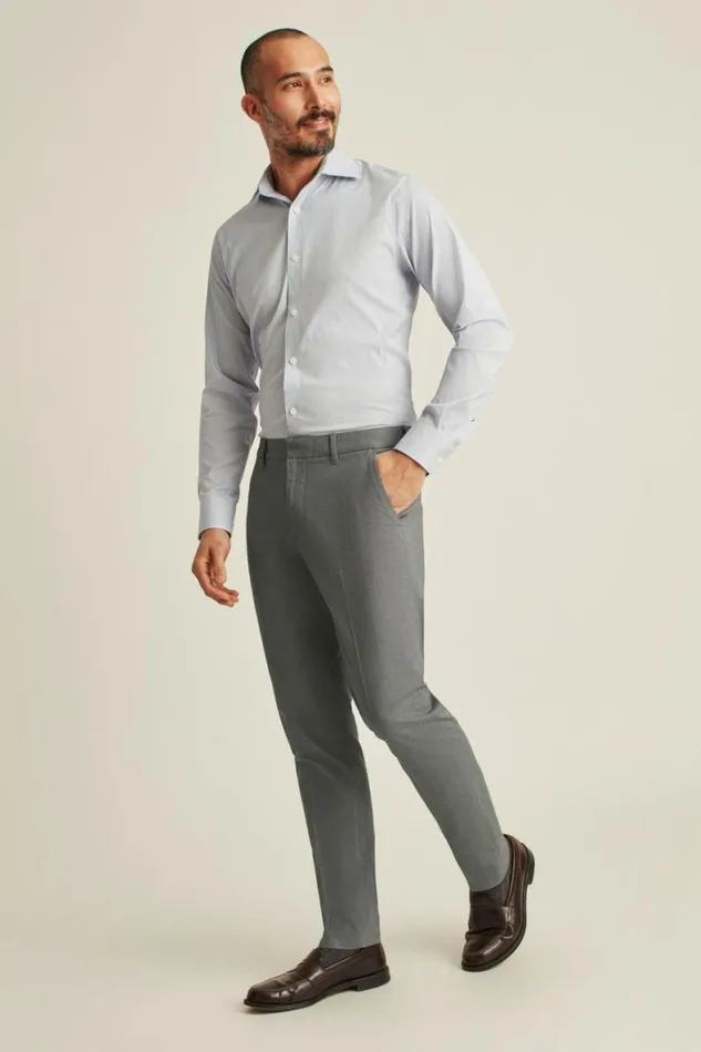 Men Weekday Warrior Dress Pants Friday Grey Yarn Dye Bonobos Dress Pants