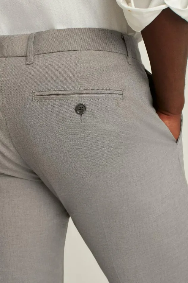 Men Weekday Warrior Dress Pants Monday Grey Yarn Dye Bonobos Dress Pants