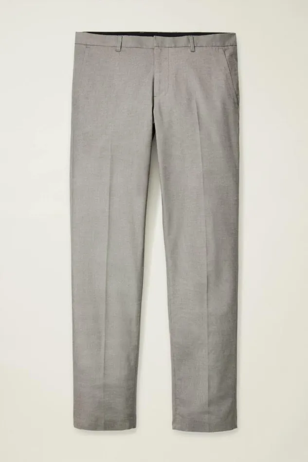 Men Weekday Warrior Dress Pants Monday Grey Yarn Dye Bonobos Dress Pants