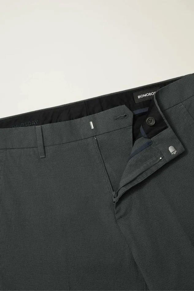 Men Weekday Warrior Dress Pants Thursday Navy Houndstooth Bonobos Dress Pants