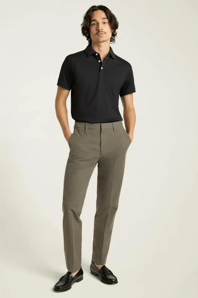 Men Weekday Warrior Dress Pants Wednesday Olive Houndstooth Bonobos Dress Pants