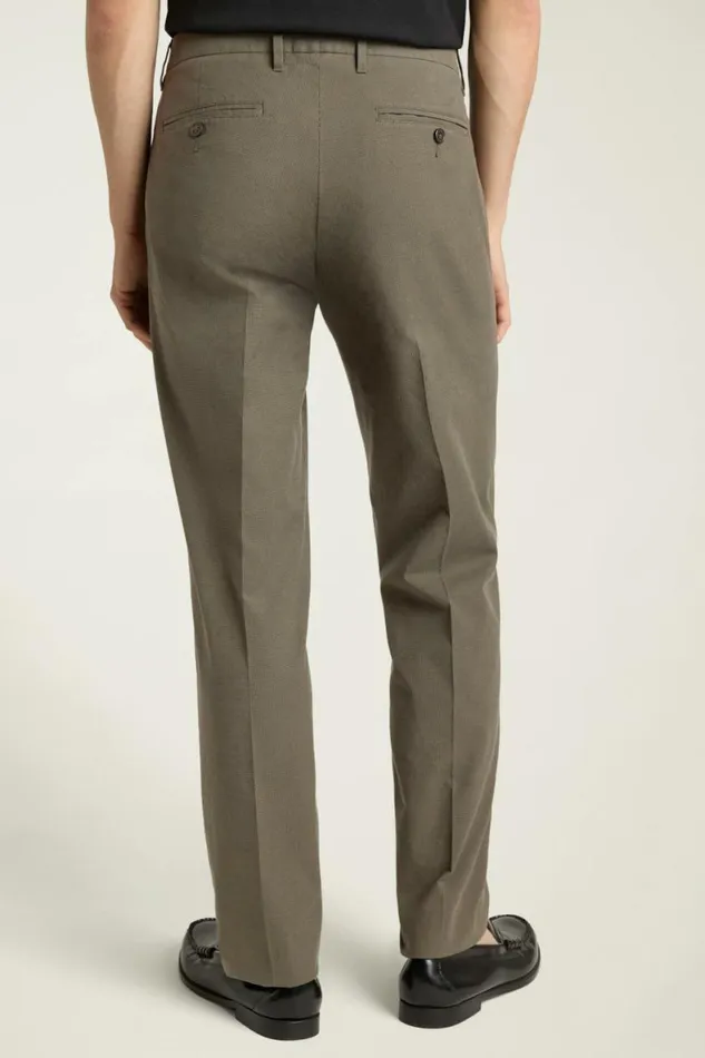 Men Weekday Warrior Dress Pants Wednesday Olive Houndstooth Bonobos Dress Pants