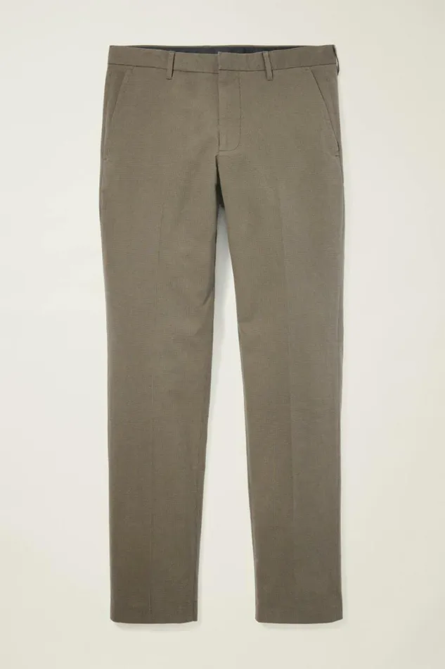 Men Weekday Warrior Dress Pants Wednesday Olive Houndstooth Bonobos Dress Pants