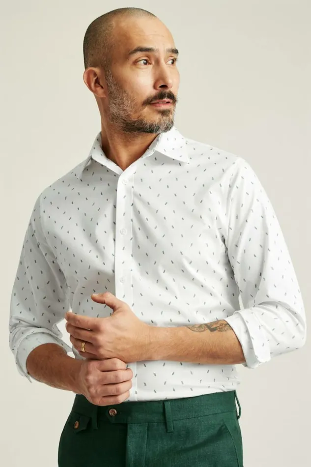 Men Weekday Warrior Dress Shirt Olive Branch Bonobos Business Casual Shirts