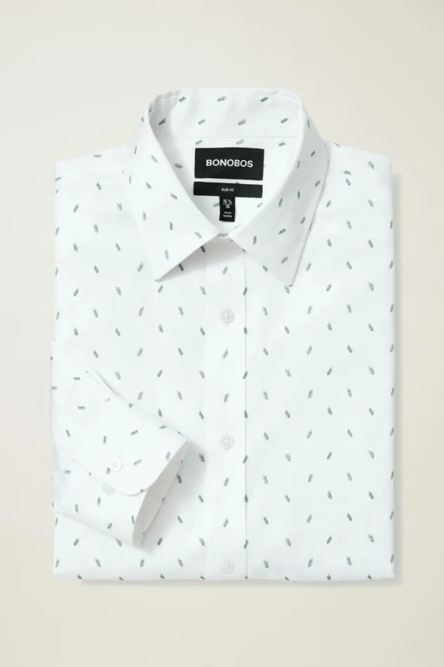 Men Weekday Warrior Dress Shirt Olive Branch Bonobos Business Casual Shirts