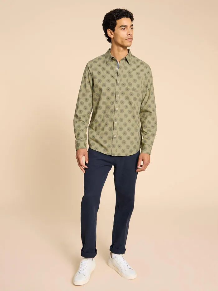 Men White Stuff Clothing Daisy Floral Printed Shirt
