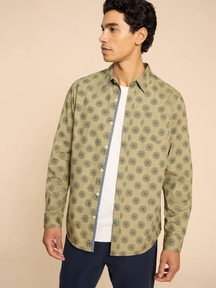 Men White Stuff Clothing Daisy Floral Printed Shirt Men White Stuff Clothing Daisy Floral Printed Shirt